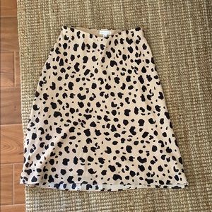 NWOT socialite animal print skirt sz S